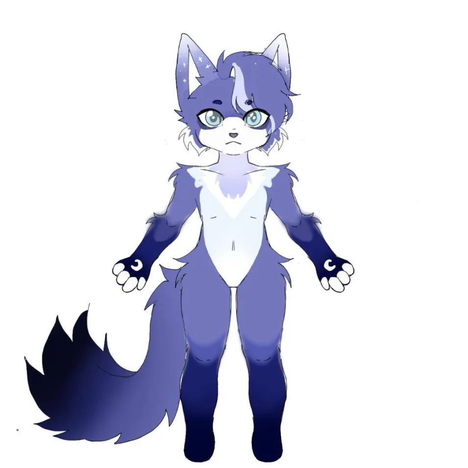 Ilustracion of Nyx Arashi, a character from the game Imperial Prince. Made by @candy_the_doggys2 on Instagram.